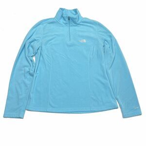 The North Face 1/2 Zip Fleece Pullover M Blue‎ Warm Ski Snowboard Womens